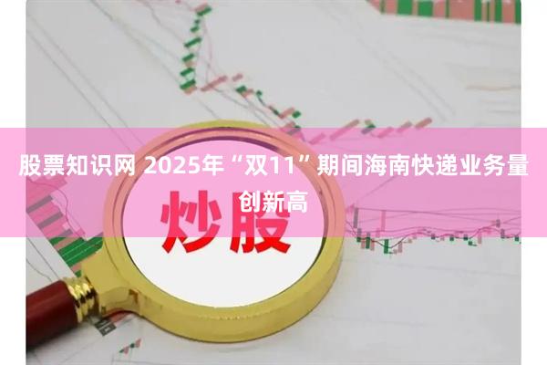 股票知识网 2025年“双11”期间海南快递业务量创新高
